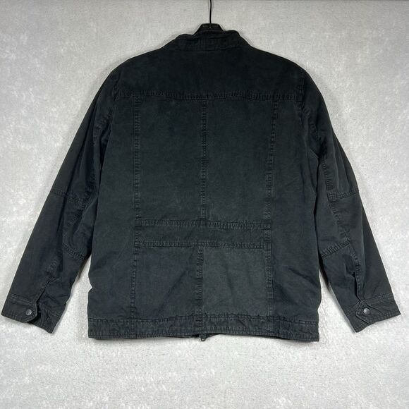 Levi's Denim Trucker Jacket Men's Large Black Sherpa Lined Full Zip - Picture 9 of 14